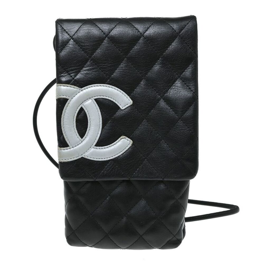 Chanel Cambon Flap Calfskin Black Leather Shoulder Bag Bag